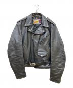 PERFECTO by Schottパーフェクト バイ ショット）の古着「レザーライダースジャケット」｜ブラック