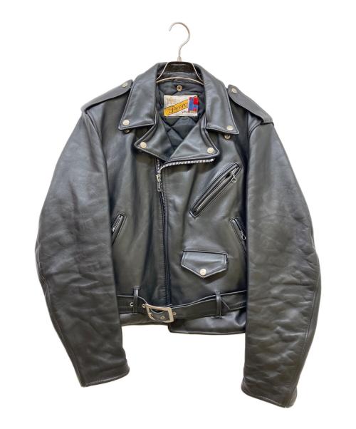 PERFECTO by Schott（パーフェクト バイ ショット）PERFECTO by Schott (パーフェクト バイ ショット) レザーライダースジャケット ブラック サイズ:40の古着・服飾アイテム