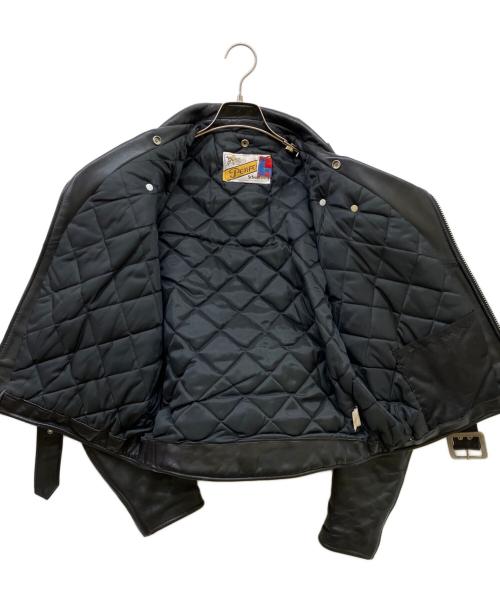 PERFECTO by Schott（パーフェクト バイ ショット）PERFECTO by Schott (パーフェクト バイ ショット) レザーライダースジャケット ブラック サイズ:40の古着・服飾アイテム