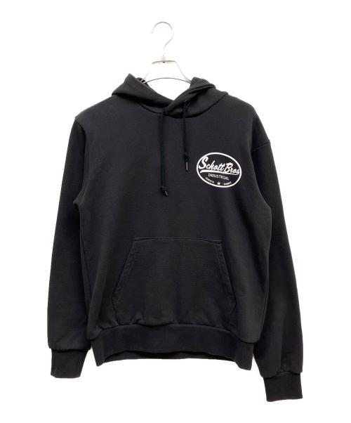 Schott（ショット）Schott (ショット) プリントパーカー ブラック サイズ:Mの古着・服飾アイテム