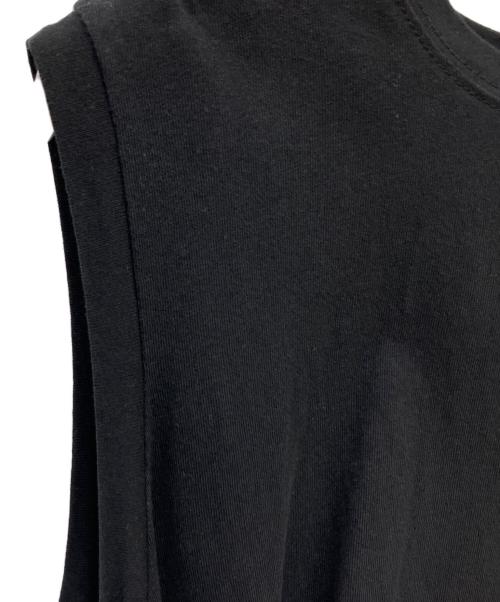 PLUS OTO.HA（プラスオトハ）PLUS OTO.HA (プラスオトハ) ノースリーブ切替ワンピース ブラック サイズ:Fの古着・服飾アイテム