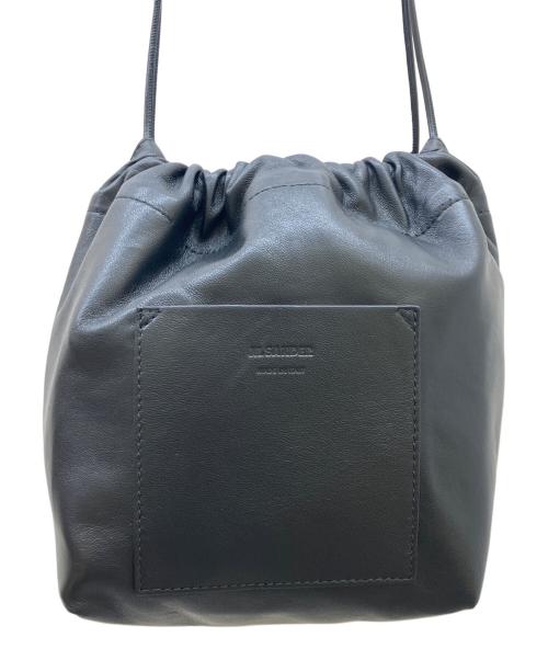 JIL SANDER（ジルサンダー）JIL SANDER (ジルサンダー) 巾着バック ブラックの古着・服飾アイテム