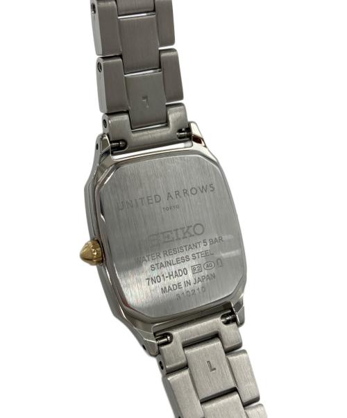 SEIKO（セイコー）SEIKO (セイコー) UNITED ARROWS TOKYO (ユナイテッドアローズトウキョウ) スクエア メタル リストウォッチの古着・服飾アイテム