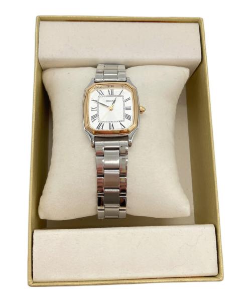 SEIKO（セイコー）SEIKO (セイコー) UNITED ARROWS TOKYO (ユナイテッドアローズトウキョウ) スクエア メタル リストウォッチの古着・服飾アイテム