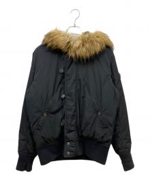 DIESEL（ディーゼル）の古着「N-2Bジャケット」｜ブラック