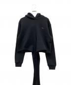 3.1 phillip limスリーワンフィリップリム）の古着「Compact French Terry Front Wrap Hoodie」｜ブラック