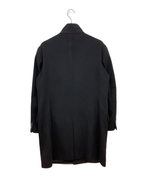Aquascutum（アクアスキュータム）Aquascutum (アクアスキュータム) ウールカシミヤスタンドカラーコート ブラック サイズ:38の古着・服飾アイテム