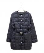 TAION EXTRAタイオン エクストラ）の古着「”クルーネック セミロング” インナーダウンセット」｜ブラック