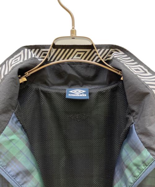 UMBRO（アンブロ）UMBRO (アンブロ) FREAK'S STORE (フリークスストア) ナイロンジャケット グリーン×ネイビー サイズ:Mの古着・服飾アイテム