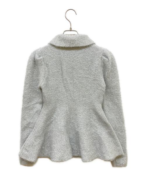 Bibiy.（ビビィ）Bibiy. (ビビィ) LISA PEPURAMU KNIT グレー サイズ:Fの古着・服飾アイテム