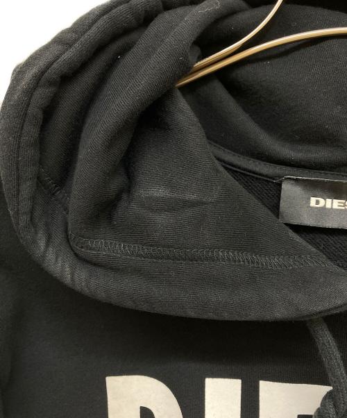 DIESEL（ディーゼル）DIESEL (ディーゼル) ロゴパーカー ブラック サイズ:XLの古着・服飾アイテム