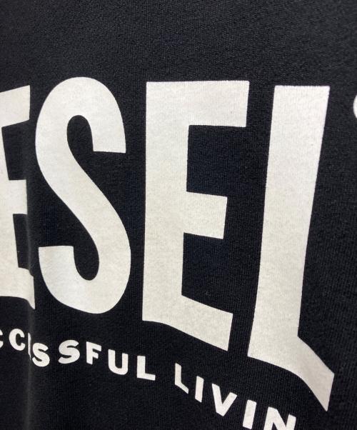 DIESEL（ディーゼル）DIESEL (ディーゼル) ロゴパーカー ブラック サイズ:XLの古着・服飾アイテム