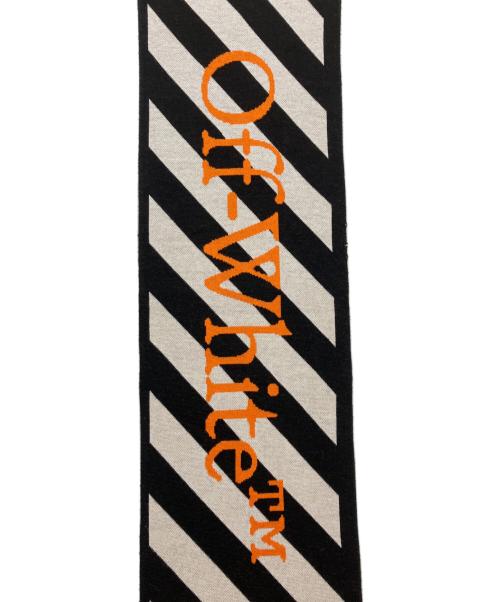 OFFWHITE（オフホワイト）OFFWHITE (オフホワイト) マフラー ブラック×ホワイトの古着・服飾アイテム