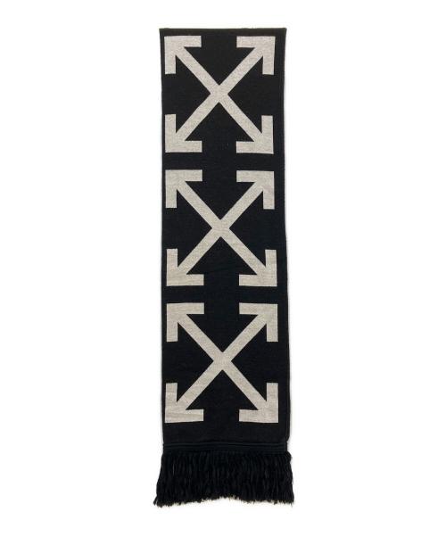 OFFWHITE（オフホワイト）OFFWHITE (オフホワイト) マフラー ブラック×ホワイトの古着・服飾アイテム
