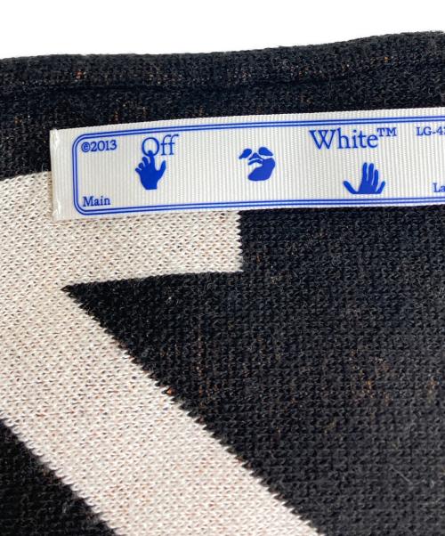 OFFWHITE（オフホワイト）OFFWHITE (オフホワイト) マフラー ブラック×ホワイトの古着・服飾アイテム