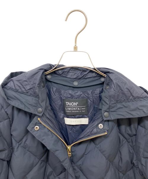 TAION（タイオン）TAION (タイオン) UNFILO (アンフィーロ) 2WAYキルティングダウン ネイビー サイズ:Sの古着・服飾アイテム