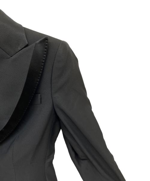 ALEXANDER McQUEEN（アレキサンダーマックイーン）ALEXANDER McQUEEN (アレキサンダーマックイーン) シルク混タキシードテーラードジャケット ブラック サイズ:38の古着・服飾アイテム