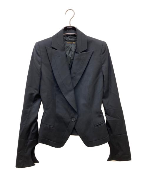 ALEXANDER McQUEEN（アレキサンダーマックイーン）ALEXANDER McQUEEN (アレキサンダーマックイーン) 変形ジャケットセットアップ ブラック サイズ:ジャケットSIZE42/スカートSIZE36の古着・服飾アイテム