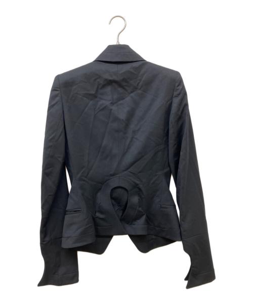 ALEXANDER McQUEEN（アレキサンダーマックイーン）ALEXANDER McQUEEN (アレキサンダーマックイーン) 変形ジャケットセットアップ ブラック サイズ:ジャケットSIZE42/スカートSIZE36の古着・服飾アイテム