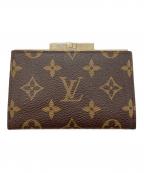 LOUIS VUITTONルイ ヴィトン）の古着「がま口コインケース」｜ブラウン