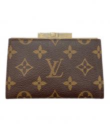 LOUIS VUITTON（ルイ ヴィトン）の古着「がま口コインケース」｜ブラウン