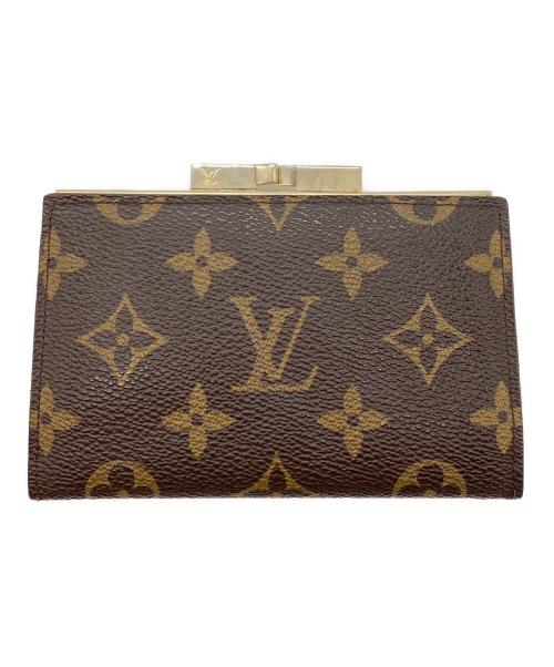 LOUIS VUITTON（ルイ ヴィトン）LOUIS VUITTON (ルイ ヴィトン) がま口コインケース ブラウンの古着・服飾アイテム