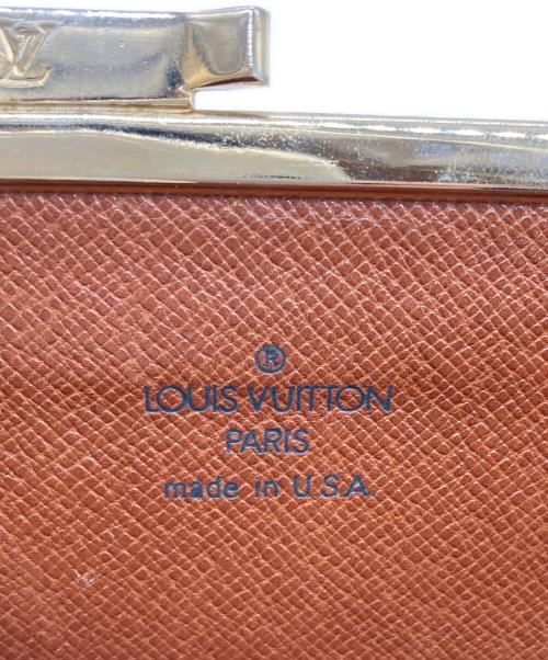 LOUIS VUITTON（ルイ ヴィトン）LOUIS VUITTON (ルイ ヴィトン) がま口コインケース ブラウンの古着・服飾アイテム
