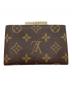 LOUIS VUITTON (ルイ ヴィトン) がま口コインケース ブラウン：15000円
