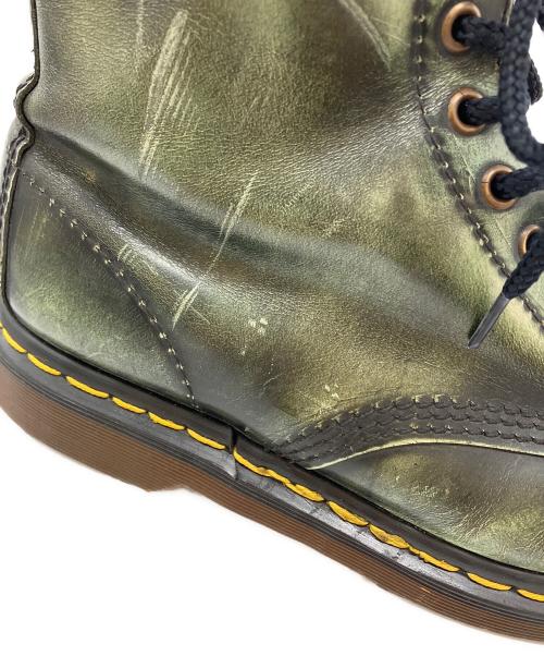 Dr.Martens（ドクターマーチン）Dr.Martens (ドクターマーチン) 8ホールブーツ グリーン サイズ:サイズ印字カスレにより不明の古着・服飾アイテム