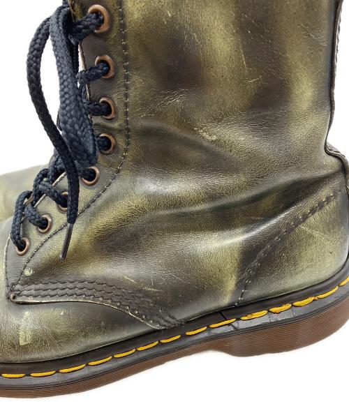 Dr.Martens（ドクターマーチン）Dr.Martens (ドクターマーチン) 8ホールブーツ グリーン サイズ:サイズ印字カスレにより不明の古着・服飾アイテム