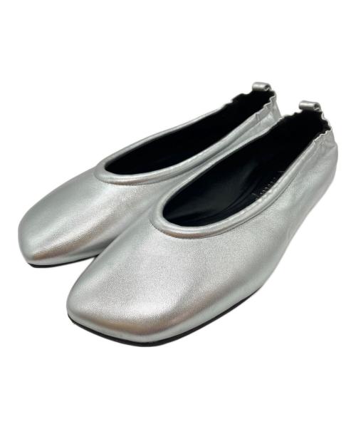 3.1 phillip lim（スリーワンフィリップリム）3.1 phillip lim (スリーワンフィリップリム) バックギャザー フラットシューズ シルバー サイズ:SIZE 39の古着・服飾アイテム