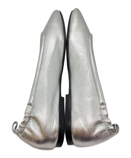 3.1 phillip lim（スリーワンフィリップリム）3.1 phillip lim (スリーワンフィリップリム) バックギャザー フラットシューズ シルバー サイズ:SIZE 39の古着・服飾アイテム
