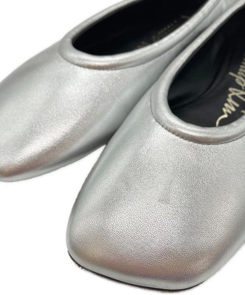 3.1 phillip lim（スリーワンフィリップリム）3.1 phillip lim (スリーワンフィリップリム) バックギャザー フラットシューズ シルバー サイズ:SIZE 39の古着・服飾アイテム