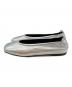 3.1 phillip lim (スリーワンフィリップリム) バックギャザー フラットシューズ シルバー サイズ:SIZE 39：7000円