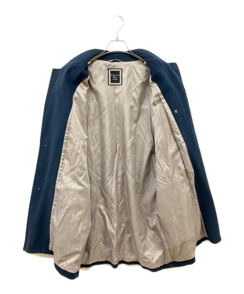 Christian Dior MONSIEUR（クリスチャンディオールムッシュ）Christian Dior MONSIEUR (クリスチャンディオールムッシュ) カシミヤ混コート ブルー サイズ:Lの古着・服飾アイテム