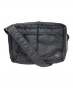 PORTERポーター）の古着「2層式 ショルダーバッグ XL」｜ブラック