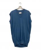 Maison Margielaメゾンマルジェラ）の古着「ニットベスト」｜ネイビー