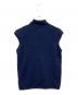 JIL SANDER (ジルサンダー) カシミヤノースリーブニットポロシャツ ネイビー サイズ:34：8000円