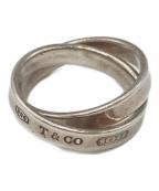 TIFFANY & Co.ティファニー アンド コー）の古着「インターロッキング ダブルサークル リング」｜シルバー