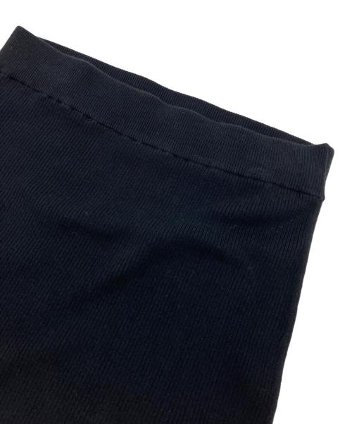 Curensology（カレンソロジー）Curensology (カレンソロジー) コットンリブタイトスカート ブラック サイズ:FREE 未使用品の古着・服飾アイテム