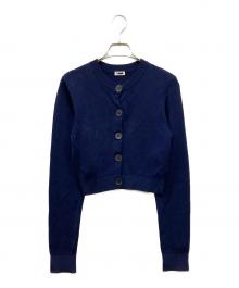 H BEAUTY&YOUTH（エイチ ビューティー&ユース）の古着「SHORT CARDIGAN」｜ネイビー