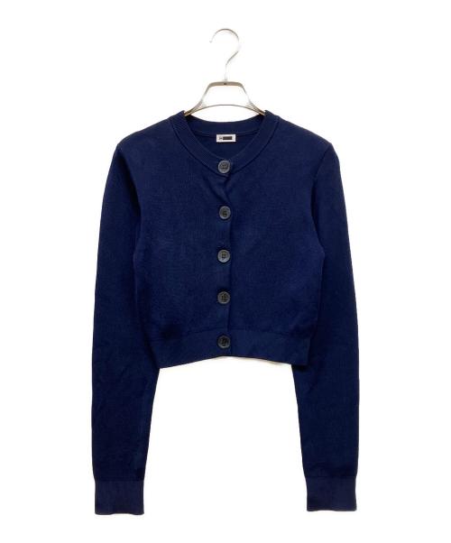 H BEAUTY&YOUTH（エイチ ビューティー&ユース）H BEAUTY&YOUTH (エイチ ビューティー&ユース) SHORT CARDIGAN ネイビー サイズ:Freeの古着・服飾アイテム