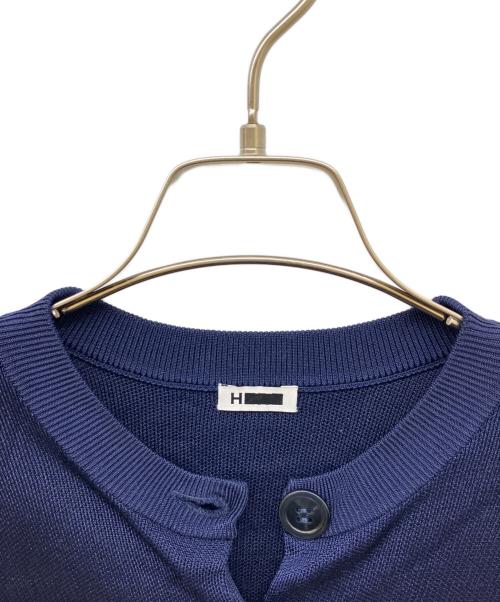 H BEAUTY&YOUTH（エイチ ビューティー&ユース）H BEAUTY&YOUTH (エイチ ビューティー&ユース) SHORT CARDIGAN ネイビー サイズ:Freeの古着・服飾アイテム