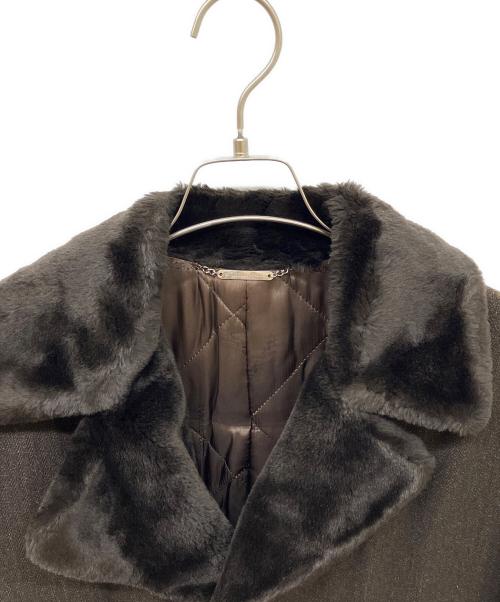 DOLCE & GABBANA（ドルチェ＆ガッバーナ）DOLCE & GABBANA (ドルチェ＆ガッバーナ) ウール混ロングコート ブラウン サイズ:48の古着・服飾アイテム