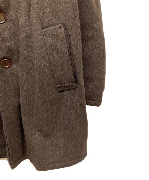 DOLCE & GABBANA（ドルチェ＆ガッバーナ）DOLCE & GABBANA (ドルチェ＆ガッバーナ) ウール混ロングコート ブラウン サイズ:48の古着・服飾アイテム