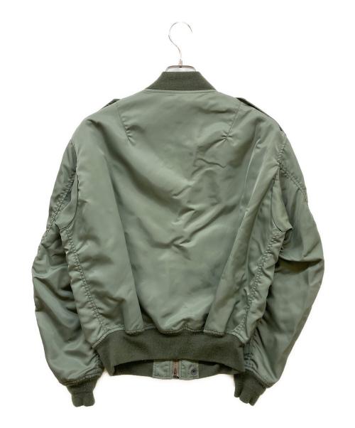 HOUSTON（ヒューストン）HOUSTON (ヒューストン) L-2B FLIGHT JACKET カーキ サイズ:LARGEの古着・服飾アイテム