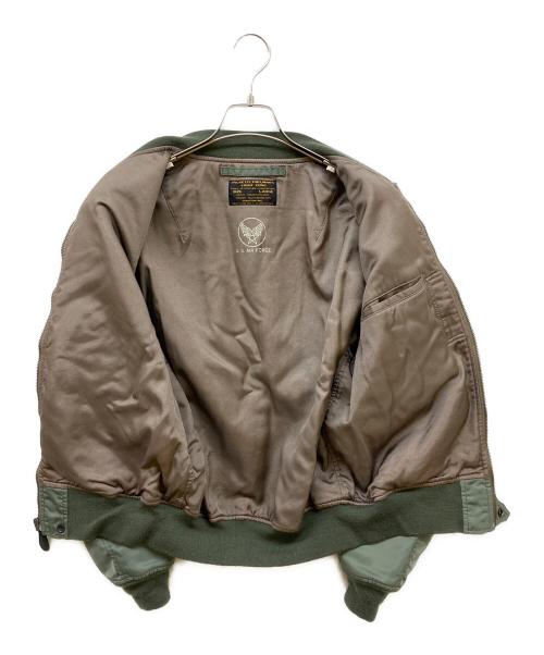 HOUSTON（ヒューストン）HOUSTON (ヒューストン) L-2B FLIGHT JACKET カーキ サイズ:LARGEの古着・服飾アイテム