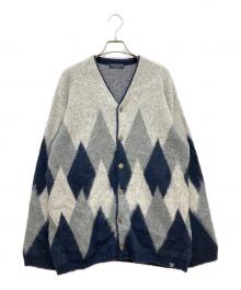 STANDARD CALIFORNIA（スタンダードカリフォルニア）の古着「SD Mohair Cardigan」｜グレー×ブルー