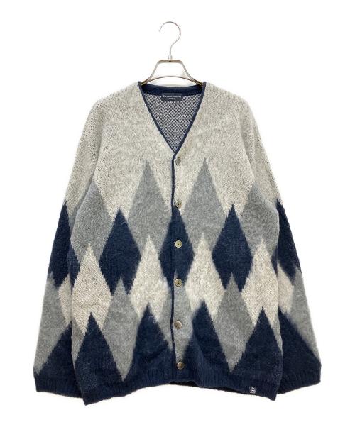 STANDARD CALIFORNIA（スタンダードカリフォルニア）STANDARD CALIFORNIA (スタンダードカリフォルニア) SD Mohair Cardigan グレー×ブルー サイズ:SIZE Lの古着・服飾アイテム