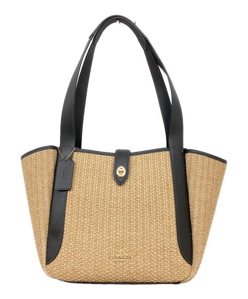 COACH（コーチ）COACH (コーチ) ハドリーターンロックトートバッグ ベージュの古着・服飾アイテム